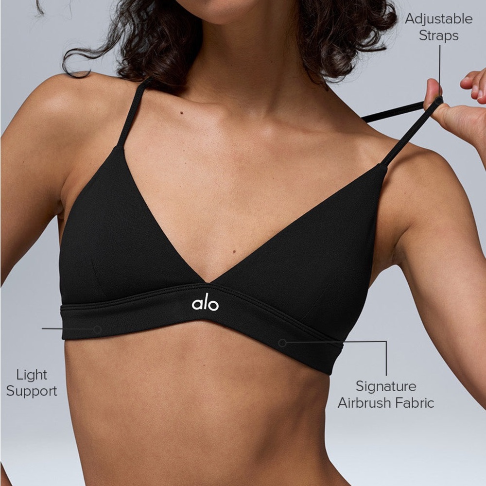 ALO Yoga Black Adjustable Bralette